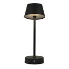 Luminária Abajur Mesa Led Louvre Touch Recarregável Preto Luminária Abajur Mesa Led Louvre Touch Recarregável Preto