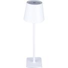 Luminária Abajur Metal 3 Tons Cor USB Elegance 9,5x38cm Mesa