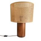 Luminária Abajur Minimalista em Fibra Natural 36cm