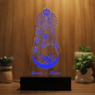 Luminária Abajur Nossa Senhora de Caacupê LED Azul Luminária Abajur Nossa Senhora de Caacupê LED Azul