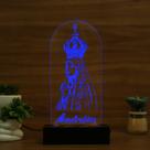 Luminária Abajur Nossa Senhora de Fátima LED Azul Luminária Abajur Nossa Senhora de Fátima LED Azul