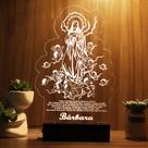 Luminária Abajur Nossa Senhora Imaculada Conceição LED Branco Luminária Abajur Nossa Senhora Imaculada Conceição LED Branco