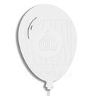 Luminária Abajur Parede Arandela Madeira Balão G9 30cm Bebê
