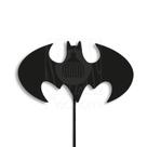 Luminária Abajur Parede Batman Madeira G9 30cm Decoração