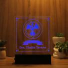Luminária Abajur Radiologia LED Azul Luminária Abajur Radiologia LED Azul