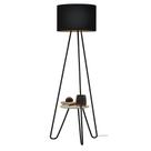 Luminaria Abajur Real Para Quarto Casal Estilo Industrial Moderno Alto Padrão Exclusivo Cupula Preto