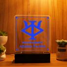 Luminária Abajur Recursos Humanos LED Azul Luminária Abajur Recursos Humanos LED Azul