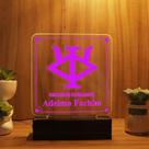 Luminária Abajur Recursos Humanos LED Rosa