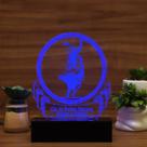 Luminária Abajur Rodeio LED Azul Luminária Abajur Rodeio LED Azul