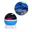 Luminaria Abajur Rotativa Festa Criança Neon Quarto Projetor Luz Estrelas Azul