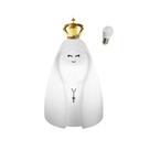 Luminária Abajur Santa Nossa Senhora Aparecida com lâmpada LED Presente Religioso Católico Cristão