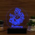 Luminária Abajur Santa Rita de Cássia LED Azul Luminária Abajur Santa Rita de Cássia LED Azul