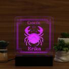 Luminária Abajur Signo Câncer LED Rosa Luminária Abajur Signo Câncer LED Rosa