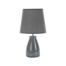Luminária Abajur Taschibra Pottery 37cm E27 Bivolt Cinza