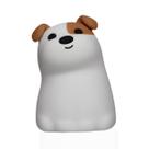 Luminária Abajur Taschibra Touch Soft Led Cachorrinho Nupy RGB Recarregável Dimerizável