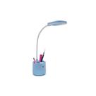 Luminaria abajur touch sem fio haste flexivel dp-6046 - azul