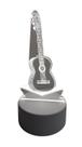 Luminária Abajur Violão Guitarra Display Acrílico Led 3d Mesa Quarto Namorado Luz Presente Mãe Pai Filho Avo Namorada
