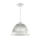 Luminária acrílica 16" com pendente cristal - opl