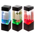 Luminária Água Viva Movimentos 7 Cores Led Vulcão Peixe + Nf