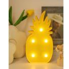 Luminária Amarela Formato Abacaxi Decorativa 5 Lampadas 25cm Luminária Amarela Formato Abacaxi Decorativa 5 Lampadas 25cm