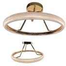 Luminaria Anel Cristal 3 em 1 Led Lustre Pendente Arco Perfil Infinito Recepçao Sala de Jantar Quarto Comercial Residencial Moderno Iluminaçao Ambient Luminaria Anel Cristal 3 em 1 Led Lustre Pendente Arco Perfil Infinito Recepçao Sala de Jantar Quarto Comercial Residencial Moderno Iluminaçao Ambient