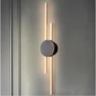 Luminária Arandela 60cm Barra Linear Duplo LED Minimalista Parede Gimpo KJBD-166-PAI