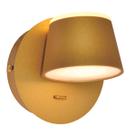 Luminária Arandela Abajur Parede Led Direcionável 14W C/ Interruptor Branco Quente 3000K Bivolt 110V 220V Cúpula Dourado Redondo P/ Lavabo Escritório