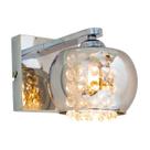 Luminária Arandela Cristal K9 Cuba Cromada + Led 5w Branco Quente St1219