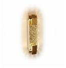 Luminária Arandela de Cristal Bolhas Ouro Brilho LED 3x1