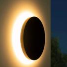 Luminária Arandela Eclipse 3000k Luz Indireta 12w Ip65 Led Integrado