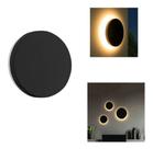 Luminária Arandela Efeito Eclipse Led 12W Luz Branco Quente