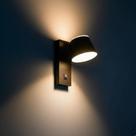 Luminária Arandela May Preto Facho Luz Duplo 7w 3000k Ip20 Gaya