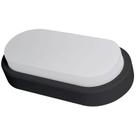 Luminária Arandela Oval 8W LED 6500K Demi 9319 IP65 Preta