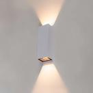 Luminária Arandela Quadra (l)4,2cm (c)3,2cm (a)12cm 2xled Integrado 2,5 W 3000k 150lm Ip65