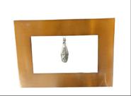 Luminária Arandela Quadrado Ouro Velho Com Cristal 1 Lamp. - Interlux