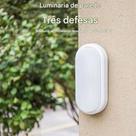 Luminária Arandela Tartaruga LED 15W Bivolt Branco Frio 6500K IP65 Iluminação 65FCD15B