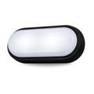 Luminária Arandela Tartaruga Led 8w Jardim Muro IP65 Bivolt Branco Frio Área Externa Parede Rampa Cor:Branca