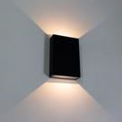 Luminária Arandela Tip Preto (l)8,3cm (c)3cm (a)12,3cm 1xled Integrado 4w 3000k 130lm Ip65