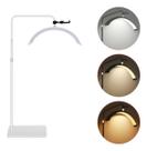 Luminária Arco Meia Lua Led Com Base Ajustável Estética Manicure Spa E Cílios Cor Preto Luminária Arco Meia Lua Led Com Base Ajustável Estética Manicure Spa E Cílios Cor Preto