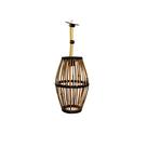 Luminária Artesanal de Casca de Bambu 40cm
