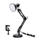 Luminária Articulada Preto com Garra