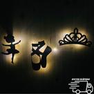 Luminária Bailarina led decorativa kit com 3 peças abajou para quarto menina