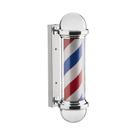 Luminária Barbearia Giratória Barber Pole Led Bivolt Poste Barbeiro Dompel