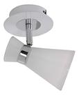 Luminária Bella Iluminação Spot 1 Lamp. E14 - Cromado/vidro 127/220v