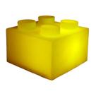 Luminária bloco amarelo Luminária bloco amarelo