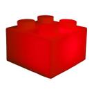 Luminária bloco vermelho Luminária bloco vermelho