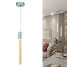 Luminária Bolhas Pendente Cristal Cilíndrica Moderna Redonda Tubo Led Branco Quente 3000K Bubbles Dourado Bivolt 110v 220v Para Sala Quarto Banheiro