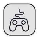 Luminária Box Controle Gamer Light Branco Luminária Box Controle Gamer Light Branco