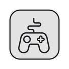 Luminária Box Controle Gamer Light Branco Luminária Box Controle Gamer Light Branco