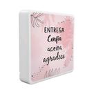 Luminária Box Slim Entrega Confia Aceita e Agradece USB Luminária Box Slim Entrega Confia Aceita e Agradece USB